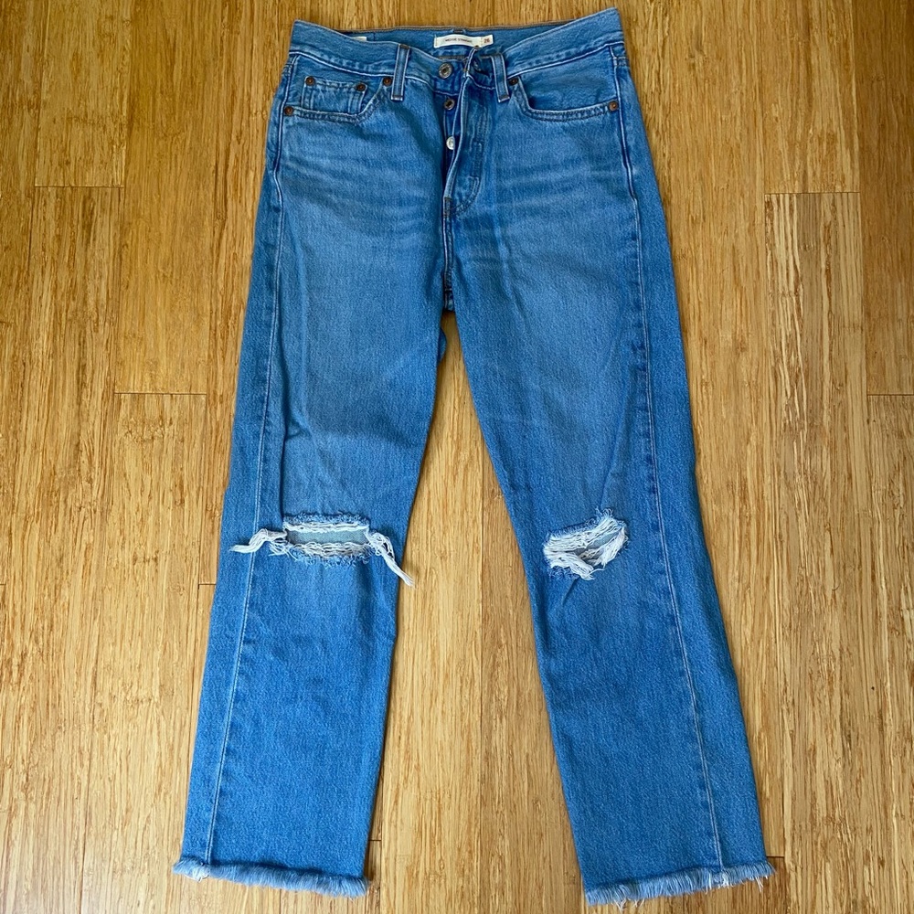 Levi’s Wedgie Straight Cropped Jeans